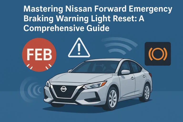 Nissan Forward Emergency Braking Warning Light